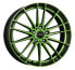 Dotz Fast15 black matt green polished 8x19 ET45 - LK5/112 ML70.1