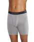 ფოტო #4 პროდუქტის Men's Lightweight Cotton Blend 7" Long Leg Boxer Briefs, Pack of 4