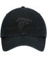 Фото #3 товара Men's Black Atlanta Falcons Team Tonal Clean Up Adjustable Hat