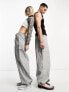 Фото #1 товара Weekday Unisex parachute baggy trousers in grey exclusive to ASOS