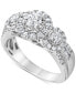 ფოტო #1 პროდუქტის Diamond Triple Halo Engagement Ring (1 ct. t.w.) in 14k White Gold