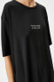 Kadın Siyah T-Shirt 3SAK10185NK