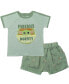 Boys Star Wars The Mandalorian The T-Shirt and French Terry Shorts Outfit Set to