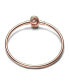 ფოტო #2 პროდუქტის Moments Rose Gold Encircled Clasp Bangle