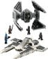 Star Wars 75348 Mandalorian Fang Fighter vs. TIE Interceptor Toy Building Set with the Mandalorian, the Mandalorian Fleet Commander & TIE Pilot Minifigures