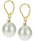 Фото #4 товара Серьги Macy's Baroque Pearl & Diamond