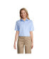 Фото #1 товара Women's School Uniform No Gape Short Sleeve Stretch Shirt