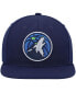 ფოტო #3 პროდუქტის Men's Navy Minnesota Timberwolves Ground 2.0 Snapback Hat