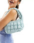 Glamorous padded grab bag in light blue