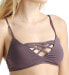 LSpace 172392 Women's Jaime Strappy Basket weave Bikini Top Size L Pebble