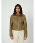 ფოტო #1 პროდუქტის Women's Authentic Western Leather Jacket, Light Brown