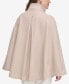 ფოტო #2 პროდუქტის Womens Double-Breasted Cape Coat