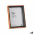 Photo frame Crystal Black Brown MDF Wood (17 x 22 x 3 cm) (6 Units)