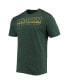 ფოტო #3 პროდუქტის Men's Heathered Charcoal, Green NDSU Bison Meter T-shirt and Pants Sleep Set