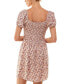 Фото #2 товара Платье с объемными рукавами As U Wish Juniors' Puff-Sleeve