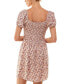 ფოტო #2 პროდუქტის As You Wish Juniors' Puff-Sleeve Dress