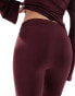 Фото #6 товара ASOS DESIGN slinky trouser co ord in wine