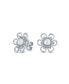 Фото #1 товара Серьги Bling Jewelry White Pearl Daisy