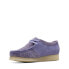 Фото #7 товара Clarks Wallabee 26172728 Womens Purple Suede Oxfords & Lace Ups Casual Shoes