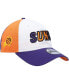 ფოტო #5 პროდუქტის Men's White, Purple Phoenix Suns Back Half 9TWENTY Adjustable Hat