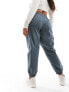 Фото #7 товара ASOS DESIGN Curve washed cargo trouser with cuff hem in petrol blue