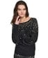 Фото #1 товара Women's Imitation-Pearl Embellished Sweater