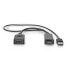Фото #2 товара Nedis CCGP34300BK02 - DisplayPort - HDMI + USB - Female - Male - Straight - Straight