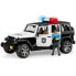 Фото #1 товара Игрушечный транспорт Bruder Jeep Wrangler Unlimited с сиреной и полицейским 02526