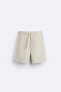 100% linen bermuda shorts