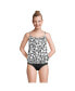 Women's Chlorine Resistant Blouson Tankini Swimsuit Top