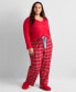 Фото #7 товара Women's Plaid Flannel Pajama Pants XS-3X, Created for Macy's