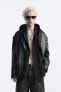 Oversize leather effect blazer - limited edition