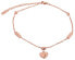 Фото #1 товара Браслет Troli Pink Gold Heart Chain