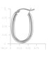 ფოტო #5 პროდუქტის Oval Medium Tube Hoop Earrings 45mm, Created for Macy's