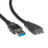 ROLINE USB 3.0 Cable - USB Type A M - USB Type Micro B M 2.0 m - 2 m - USB A - Micro-USB B - USB 3.2 Gen 1 (3.1 Gen 1) - Male/Male - Black