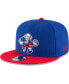 Фото #1 товара Men's Royal/Red Philadelphia 76ers 2-Tone 9fifty Adjustable Snapback Hat