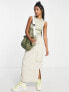 Фото #3 товара COLLUSION slub cut out vest in neutral