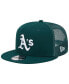 Фото #1 товара Men's Green Oakland Athletics Team Color Trucker 9FIFTY Snapback Hat