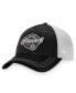 ფოტო #1 პროდუქტის Women's Black, White Boston Bruins Fundamental Trucker Adjustable Hat