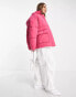 Фото #8 товара ASOS DESIGN peached puffer jacket in pink