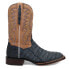 Фото #1 товара Dan Post Boots Leon Caiman Square Toe Cowboy Mens Blue Casual Boots DP5014