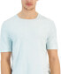 Фото #3 товара Men's Tonal Wave Jacquard T-Shirt, Created for Macy's