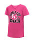 Фото #3 товара Big Girls Pink Kansas City Royals Jersey Stars V-Neck T-shirt