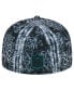 Фото #4 товара Men's Black Philadelphia Eagles Shibori 59fifty Fitted Hat