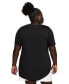 ფოტო #2 პროდუქტის Plus Size Sportswear Essential Curved-Hem Tunic Top