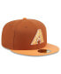 Фото #2 товара Men's Brown/Orange Arizona Diamondbacks Spring Color Basic Two-Tone 59Fifty Fitted Hat