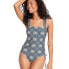 Фото #1 товара Women's Coral Tile Print Flutter Sleeve Medium Coverage One Piece Swimsuit -