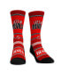 Men's and Women's Socks New Jersey Devils Team Slogan Crew Socks Красный, L/XL - фото #1