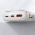 Фото #10 товара Внешний аккумулятор Baseus 10000mAh 20W QC-PD-SCP-FCP с кабелем Lightning для iPhone, белый