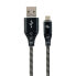Фото #1 товара Универсальный кабель USB-MicroUSB GEMBIRD CC-USB2B-AMMBM-2M-BW Чёрный 2 m